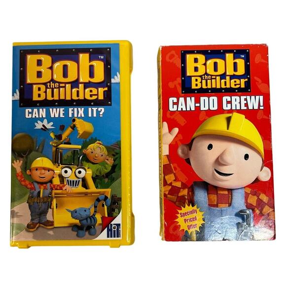 BOB THE BUILDER VHS (CAN WE FIX IT And CAN-DO CREW) VIDEO TAPE - Picture 1 of 3